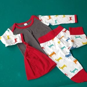 Baby Shirt Pants Hat Set New Deer Pajama
